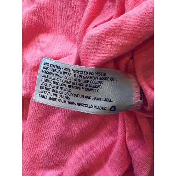 Cat & Jack Girls' Pink Sequin‎ Sleeve T-Shirt Top, Size M (7/8) - Picture 4 of 4